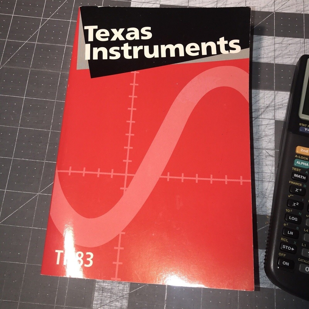 Texas Instruments TI-83 Graphing Calculator With Cover And Guide Book - Picture 2 of 11